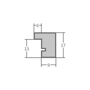 Bilderrahmen H950 Eiche Dekor - 10 x 10 cm