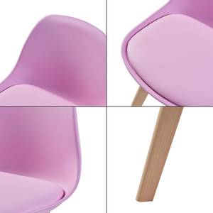 Set de 2 chaises pour enfants Elvdal Rose foncé