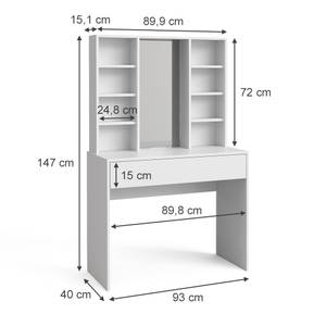 Schminktisch Alexa 41309 Weiß