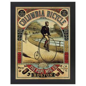 Bilderrahmen Poster Columbia Bicycle Schwarz