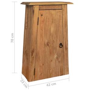 Armoire murale 246039 Marron - Bois massif - Bois/Imitation - 42 x 70 x 23 cm