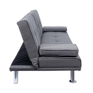 3er-Sofa F60 Anthrazit - Textil