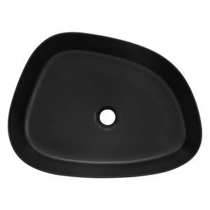 lavabo ovale 55x42x14cm noir mat Noir