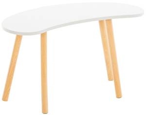 Table basse Asta Blanc - Bois manufacturé - 76 x 42 x 36 cm