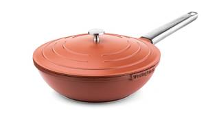 Wok-Pfanne Performance Rot - Naturfaser - 2 x 8 x 28 cm