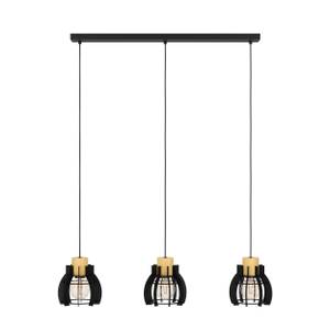 Luminaires suspendus STILLINGTON 1 Noir - Marron - Bois manufacturé - Métal - 180 x 110 x 88 cm