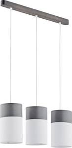 Lampe à suspension LUNETA Métal - Textile - 14 x 100 x 60 cm