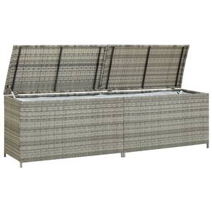 Gartenbox 299772 Grau - Metall - Polyrattan - 200 x 60 x 50 cm