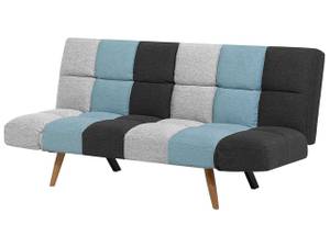 3-Sitzer Sofa INGARO Blau - Multicolor - Eiche Hell