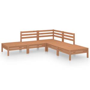 Mobilier de jardin (lot de 5) 3010502 Marron châtaignier