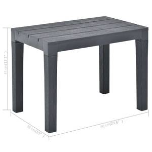 Salon de jardin (lot de 3) 3003620 Gris - Matière plastique - 78 x 72 x 78 cm