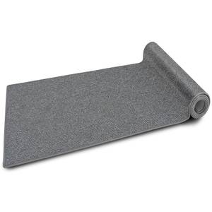 Teppich-Läufer Ponto Grau - Kunststoff - 66 x 1 x 450 cm