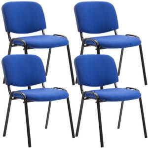 Besucherstuhl Ken 4er Set Blau