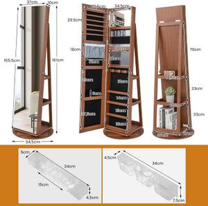 Schmuckschrank JV10430 Braun