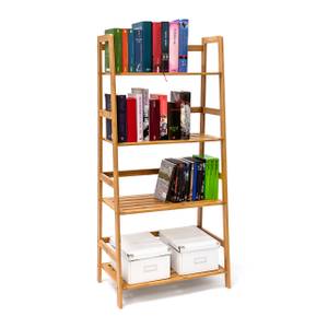 Étagère Bibliothèque de rangement livres Marron - Bambou - 50 x 120 x 30 cm