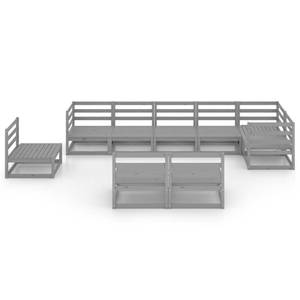 Garten-Lounge-Set (9-teilig) 3009799-1 Grau