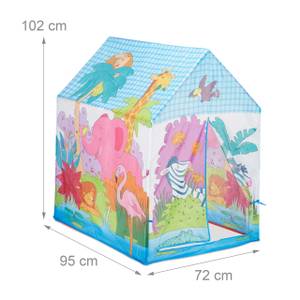 Spielzelt Dschungel Blau - Pink - Gelb - Kunststoff - Textil - 72 x 102 x 95 cm