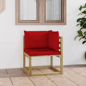 Canapé d'angle 3009699-1 Rouge - Bois manufacturé - Bois/Imitation - 64 x 70 x 64 cm