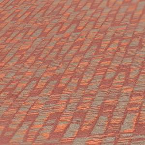 Tapete Abstrakt Rot Orange Greige Beige - Grau - Orange - Rot