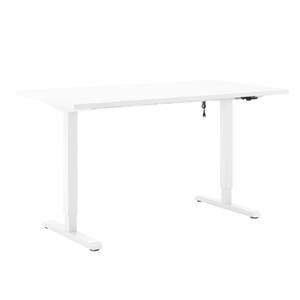 Schreibtisch höhenverstellbar HOME Weiß - 160 x 80 cm - Weiß