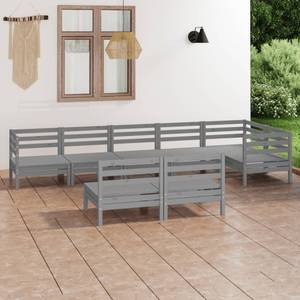 Mobilier de jardin Gris - Bois massif - Bois/Imitation - 64 x 63 x 64 cm