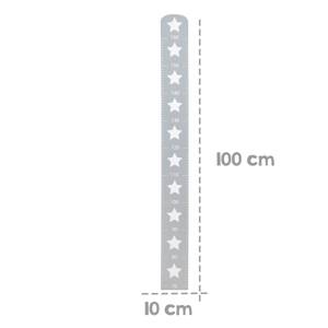 Messlatte Little Stars Grau - Holzwerkstoff - 10 x 100 x 1 cm