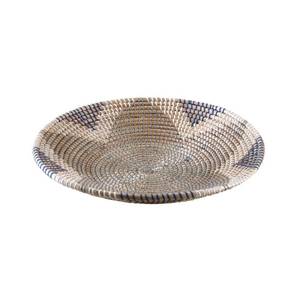 Corbeille ronde jonc de mer Fibres naturelles - 46 x 8 x 46 cm