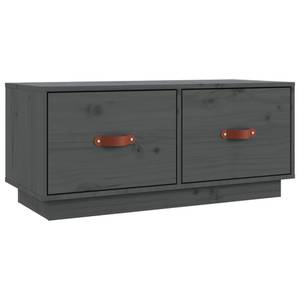 TV-Schrank D708 Grau - Massivholz - 34 x 35 x 80 cm