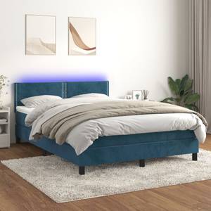 Boxspringbett 3017268-5 Dunkelblau - 144 x 203 cm