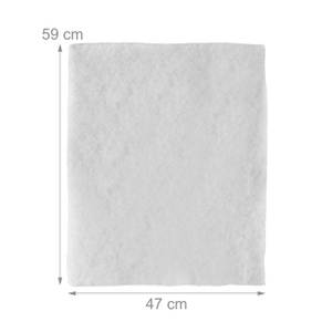 Filter Dunstabzugshaube 5er Set Weiß - Textil - 47 x 1 x 59 cm