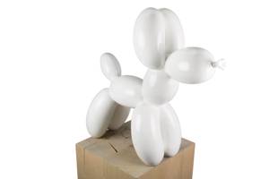 Sculpture moderne Fly Away Blanc - Pierre artificielle - Matière plastique - 50 x 46 x 18 cm