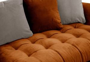 Canapé d'angle Bardi (5 places) Orange - Angle à gauche (vu de face)