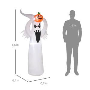 Halloween Gespenst 844-235V90 Weiß - Textil - 40 x 180 x 80 cm