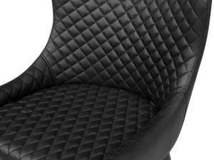 Chaise de salle à manger SOLANO Noir - Cuir synthétique