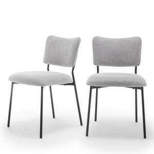 Lot de 2 chaises Vander Gris lumineux