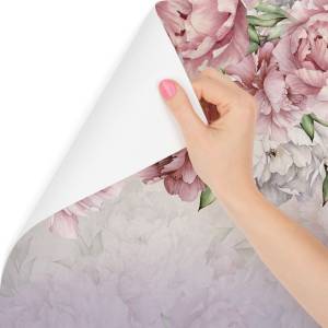 Papier Peint FLEURS Pivoines Feuilles 360 x 240 x 240 cm