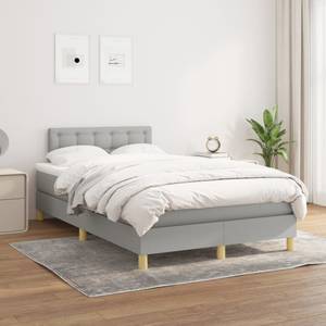 Boxspringbett 3017288-26 Hellgrau - 120 x 203 cm