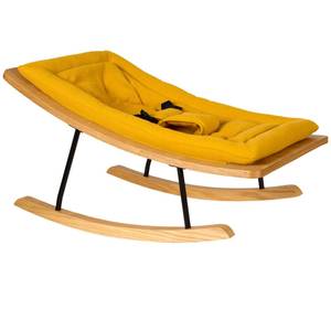 Transat Rocking Jaune - Bois manufacturé - 45 x 41 x 74 cm