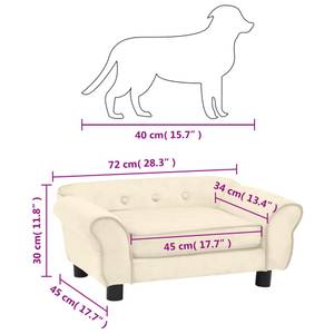 Hundesofa 3007445 Cremeweiß