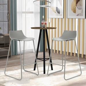 Tabouret de Bar VH32524SDFR(lot de 2) Gris - Matière plastique - 48 x 84 x 49 cm