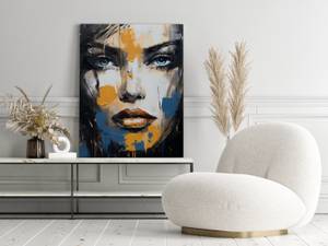 Tableau Portrait De Femme Abstraction 20 x 30 x 30 cm