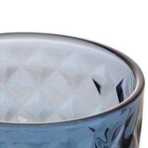 Set de verre diamant 6p Bleu - Verre - 9 x 17 x 9 cm