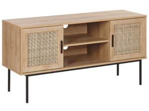 Meuble TV PASCO Noir - Marron - Bois manufacturé - 120 x 63 x 39 cm