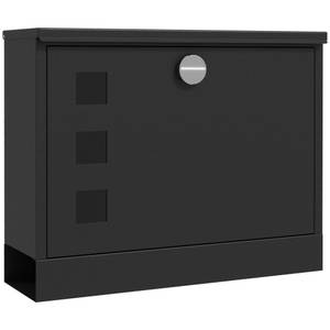 Briefkasten B80-015V00BK Braun - Metall - 12 x 29 x 37 cm