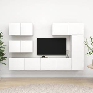 TV-Schrank 6er Set D329 Cremeweiß