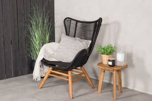 Tingeling Loungestuhl schwarze Schwarz - Massivholz - 78 x 103 x 72 cm