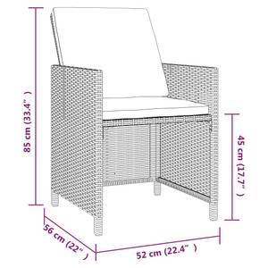 Garten-Essgruppe (5-teilig) 3012316-8 Grau