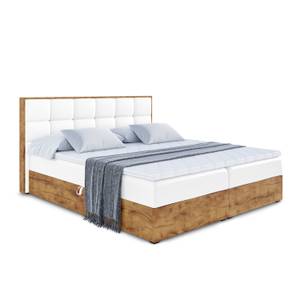 Boxspringbett LOLLI2 Hochglanz Weiß - Breite: 120 cm - H3