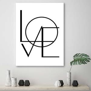 Wandbilder Schriftzug Liebe Love 40 x 60 cm