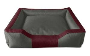 Lit pour chien, coussin BRUNO Bordeaux - Gris - 110 x 28 x 150 cm